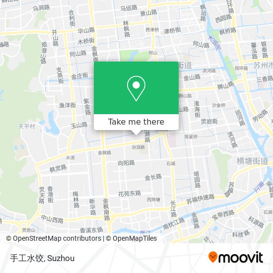 手工水饺 map
