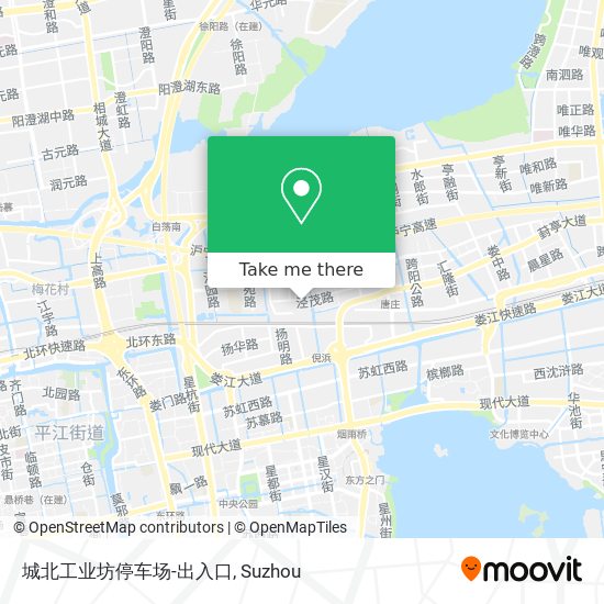 城北工业坊停车场-出入口 map