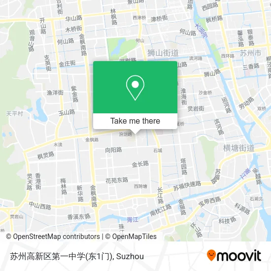 苏州高新区第一中学(东1门) map