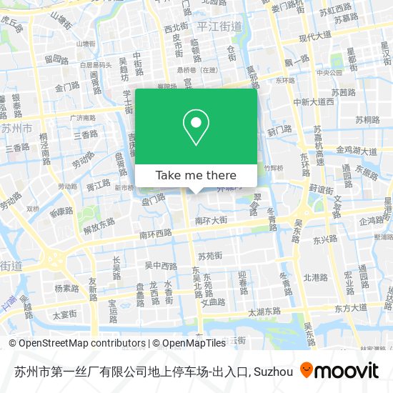 苏州市第一丝厂有限公司地上停车场-出入口 map