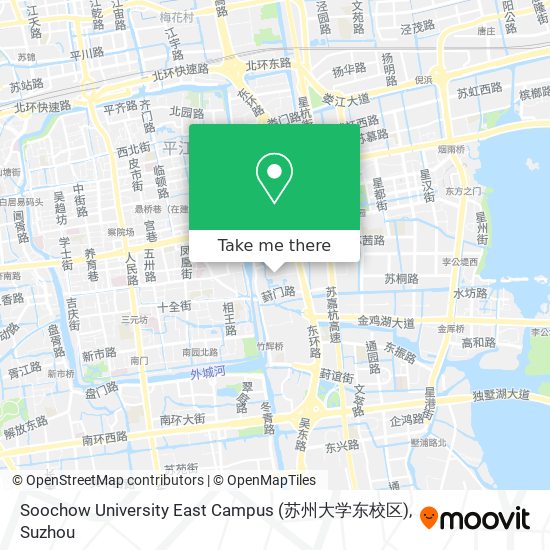Soochow University East Campus (苏州大学东校区) map