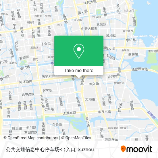 公共交通信息中心停车场-出入口 map