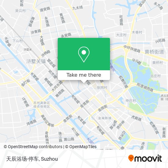 天辰浴场-停车 map