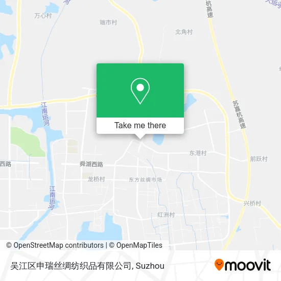 吴江区申瑞丝绸纺织品有限公司 map