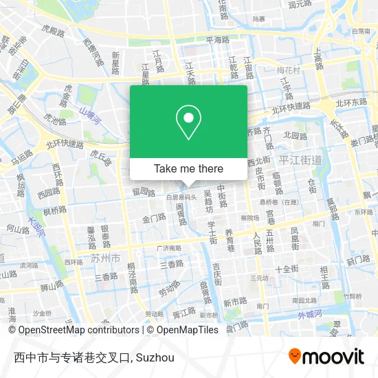 西中市与专诸巷交叉口 map