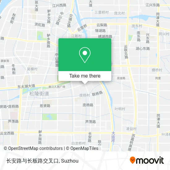 长安路与长板路交叉口 map