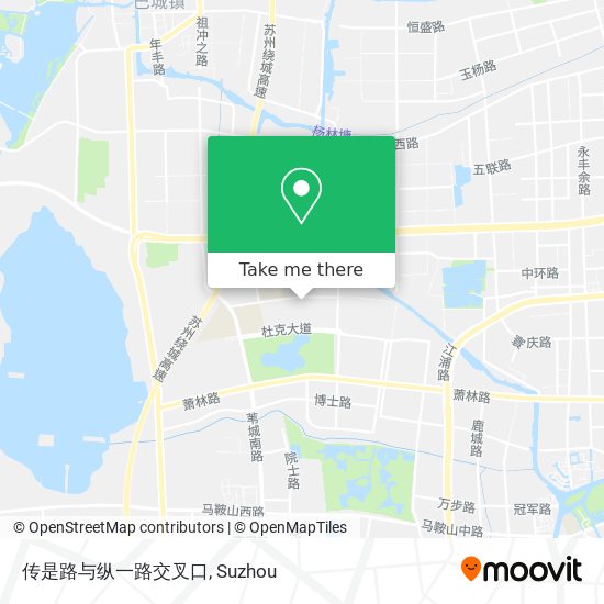 传是路与纵一路交叉口 map