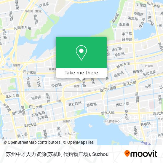 苏州中才人力资源(苏杭时代购物广场) map