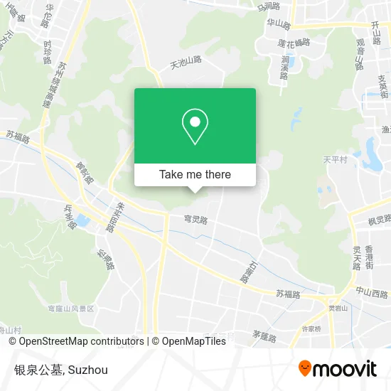 银泉公墓 map