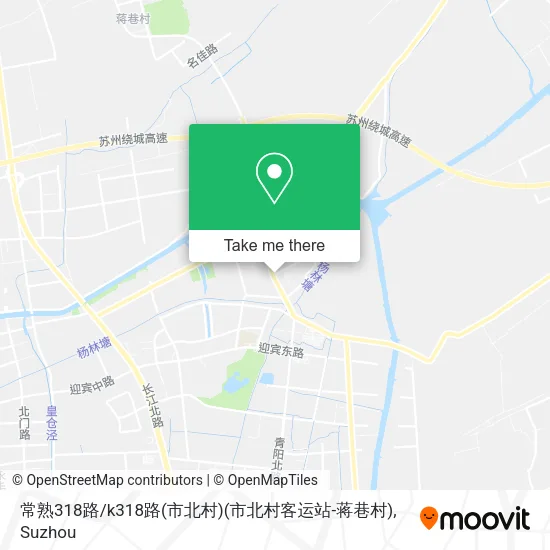 常熟318路/k318路(市北村)(市北村客运站-蒋巷村) map