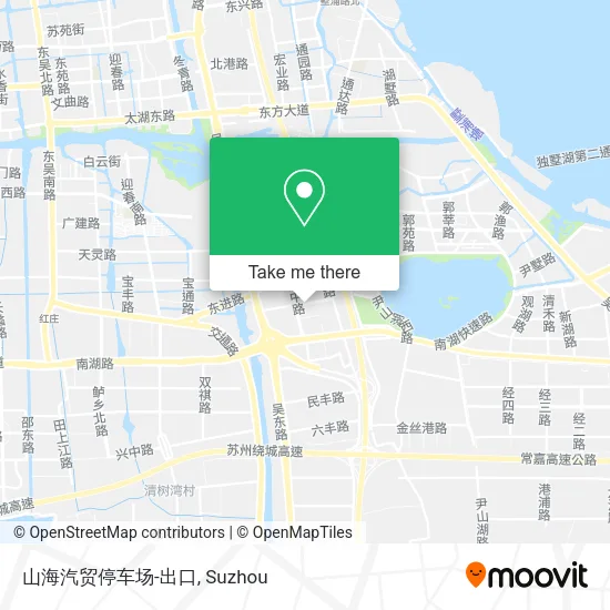 山海汽贸停车场-出口 map