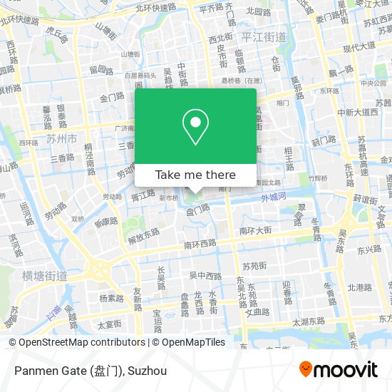 Panmen Gate (盘门) map