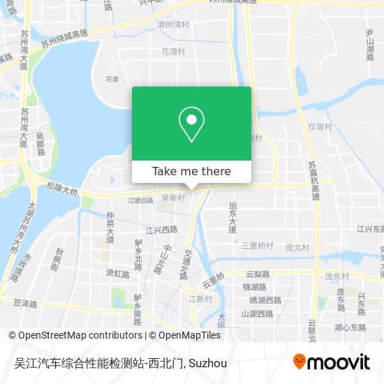 吴江汽车综合性能检测站-西北门 map