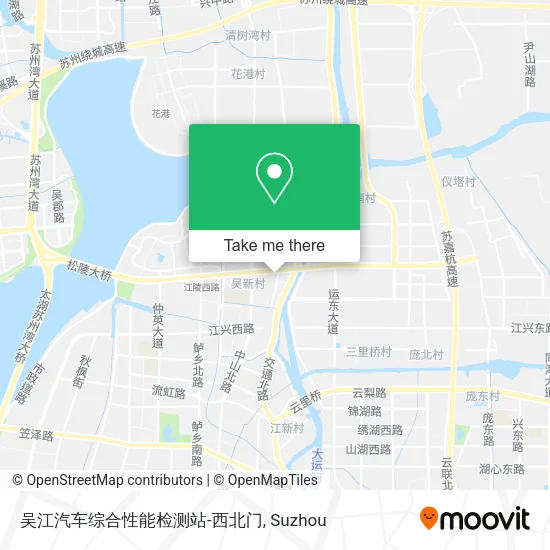 吴江汽车综合性能检测站-西北门 map