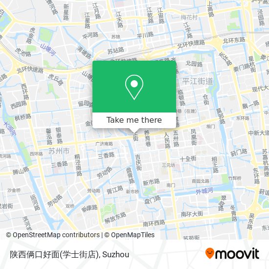 陕西俩口好面(学士街店) map