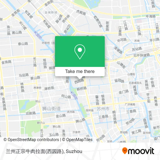 兰州正宗牛肉拉面(西园路) map