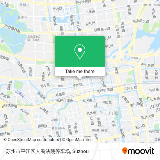 苏州市平江区人民法院停车场 map