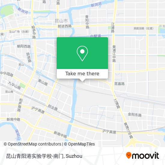 昆山青阳港实验学校-南门 map