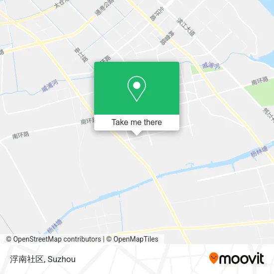 浮南社区 map