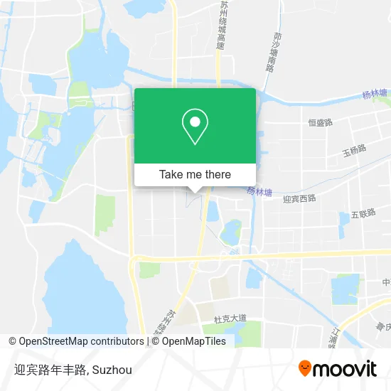 迎宾路年丰路 map