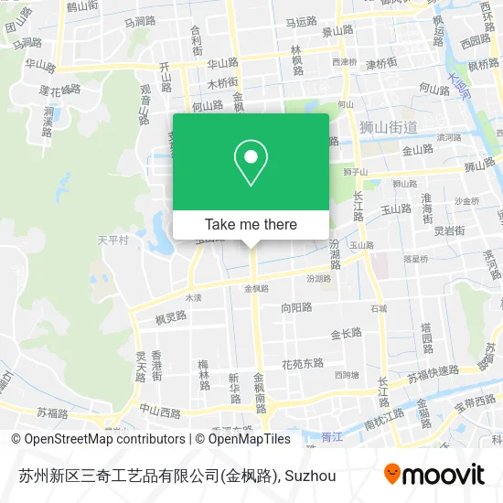 苏州新区三奇工艺品有限公司(金枫路) map