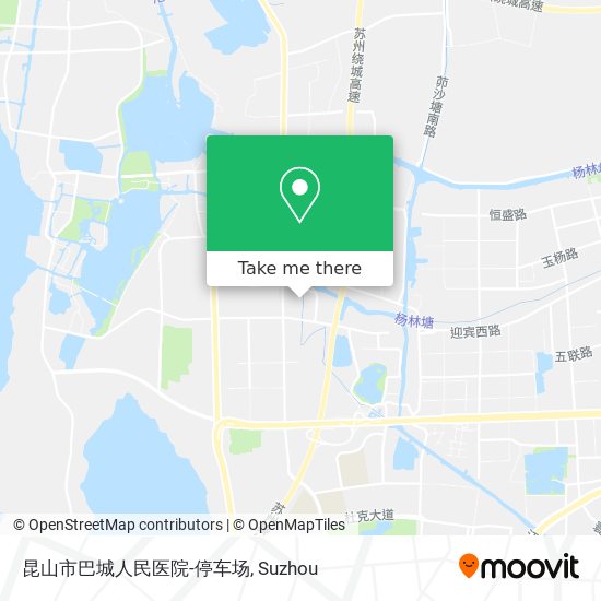 昆山市巴城人民医院-停车场 map