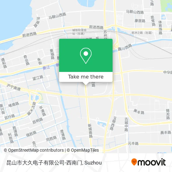 昆山市大久电子有限公司-西南门 map