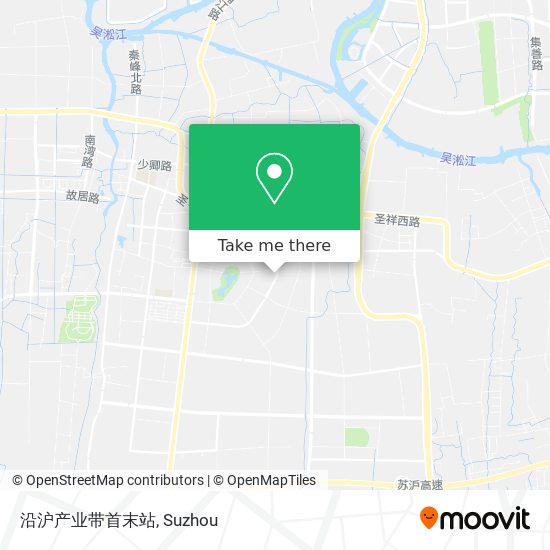 沿沪产业带首末站 map