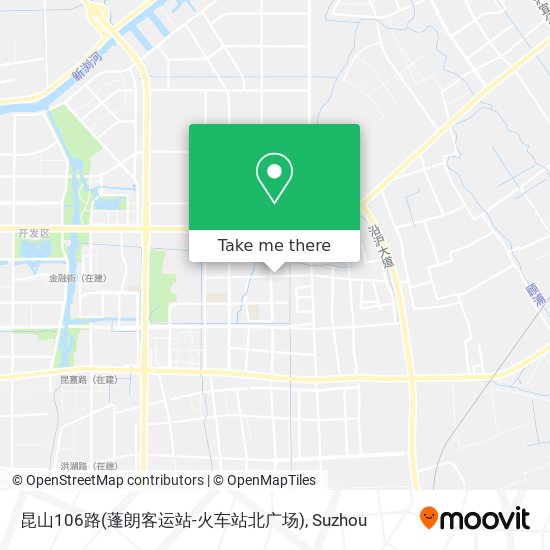 昆山106路(蓬朗客运站-火车站北广场) map
