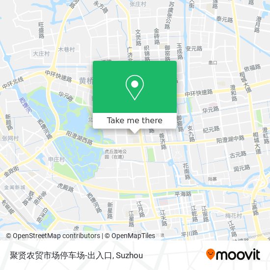 聚贤农贸市场停车场-出入口 map