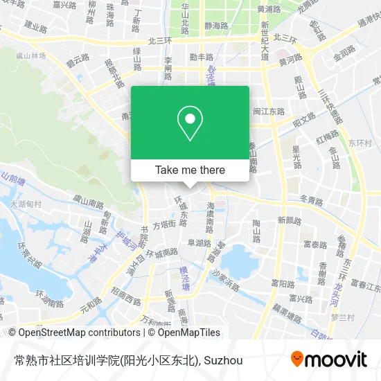 常熟市社区培训学院(阳光小区东北) map