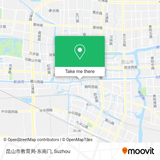 昆山市教育局-东南门 map