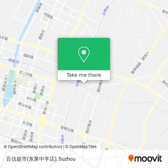 百信超市(东莱中学店) map