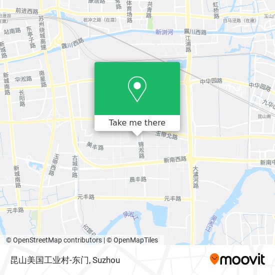 昆山美国工业村-东门 map