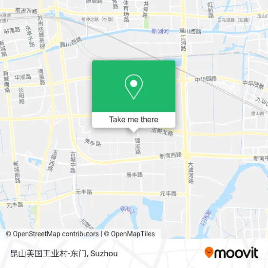 昆山美国工业村-东门 map