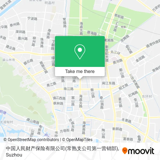 中国人民财产保险有限公司(常熟支公司第一营销部) map