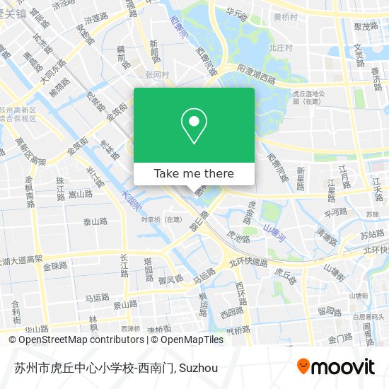 苏州市虎丘中心小学校-西南门 map