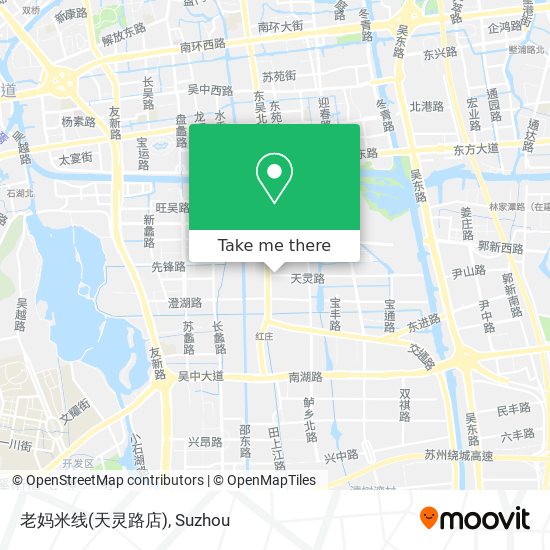 老妈米线(天灵路店) map