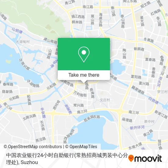 中国农业银行24小时自助银行(常熟招商城男装中心分理处) map