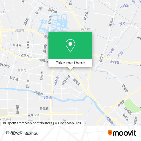 琴湖浴场 map