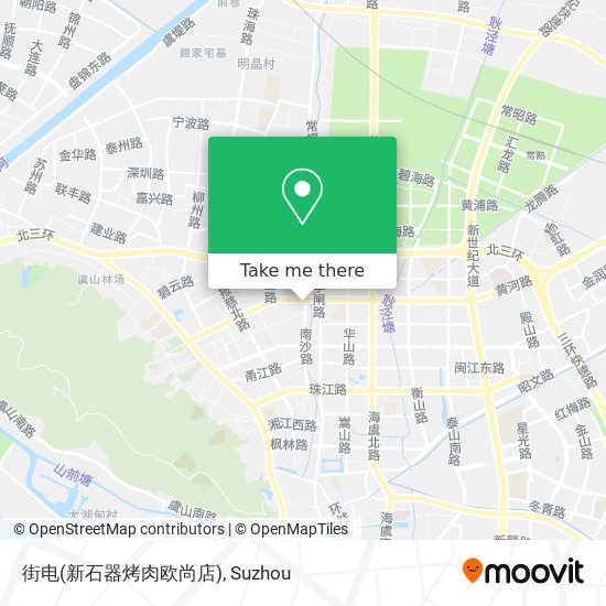 街电(新石器烤肉欧尚店) map