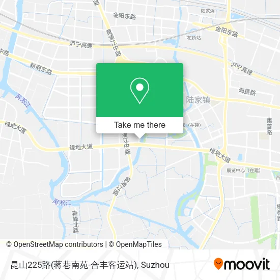 昆山225路(蒋巷南苑-合丰客运站) map