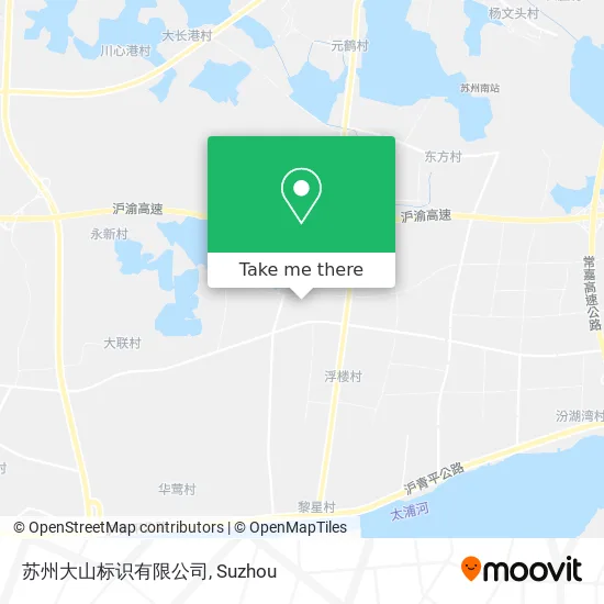 苏州大山标识有限公司 map