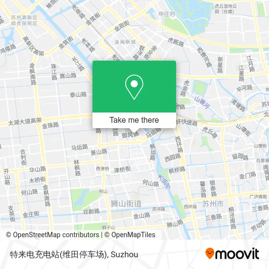 特来电充电站(维田停车场) map