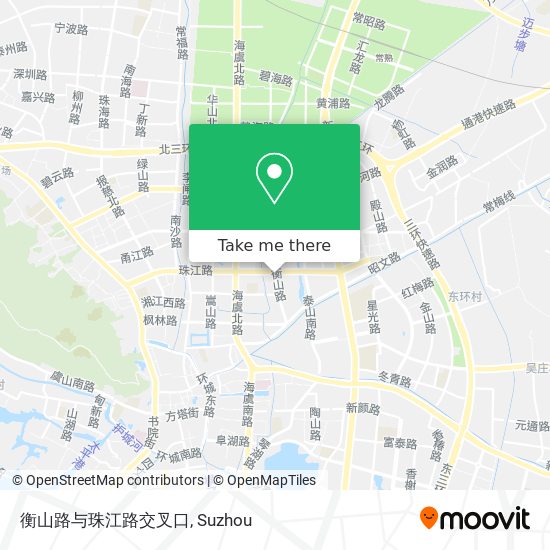 衡山路与珠江路交叉口 map