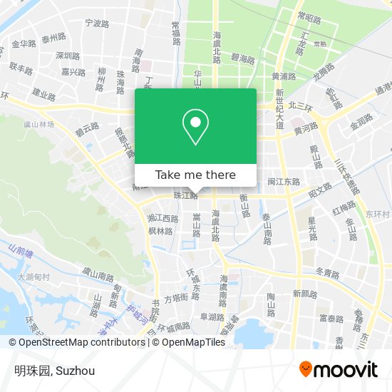 明珠园 map