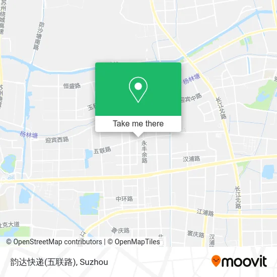 韵达快递(五联路) map