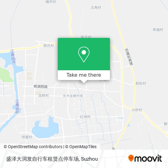 盛泽大润发自行车租赁点停车场 map