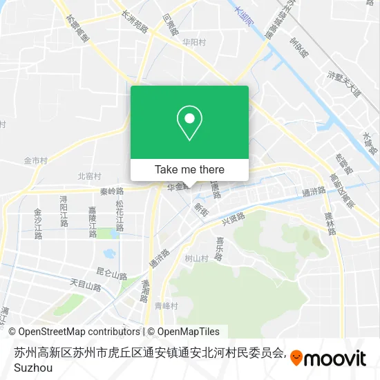 苏州高新区苏州市虎丘区通安镇通安北河村民委员会 map