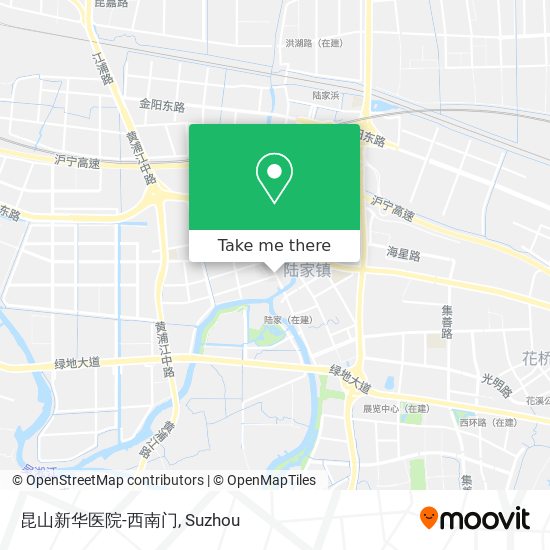 昆山新华医院-西南门 map
